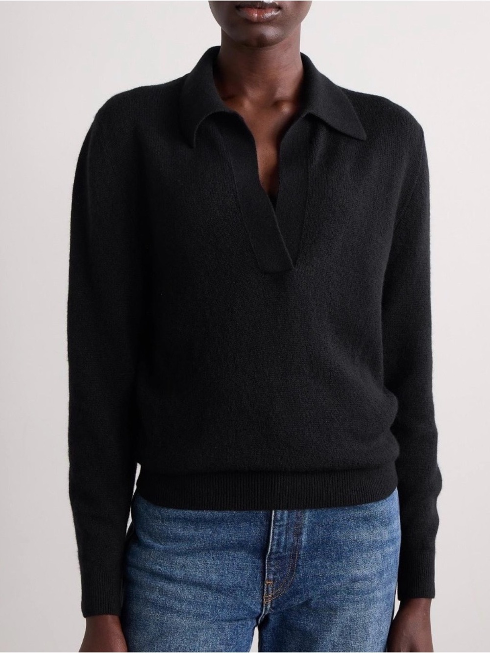 KHAITE. Jo Cashmere-Blend Sweater. Size L. Excellent Condition
